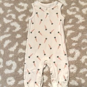 Easter romper with carrots